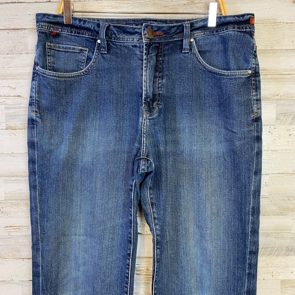 WORN Aged Denim Jeans Men 36x34 Blue Denim Straight Designer Streetwear - Picture 3 of 16